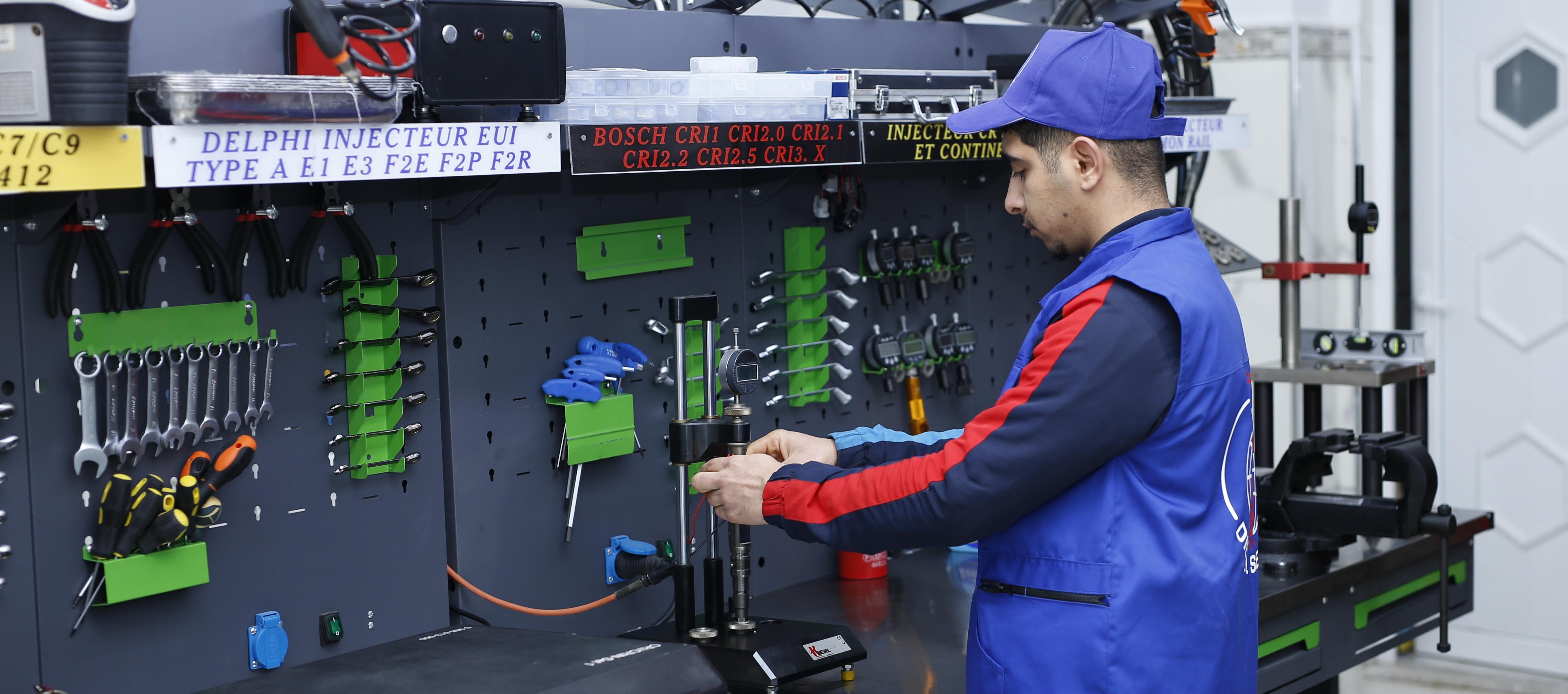 Workshop and diesel engine